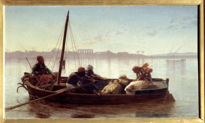 Prisoner Carried by Boat by Egyptian Sailors on the Nile (1861) by Jean Leon Gerome