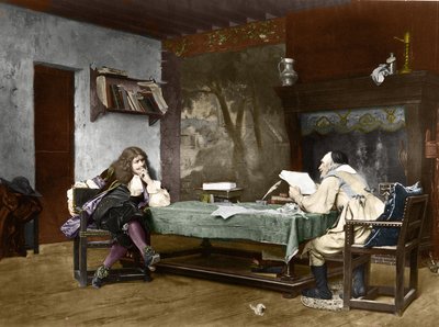 The Authors Jean-Baptiste Poquelin (Moliere) and Pierre Corneille by Jean Leon Gerome