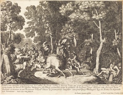 Atlanta and Meleager Hunting the Boar of Calydon by Jean Lepautre