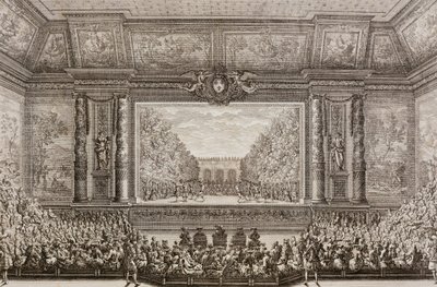 The Feasts of Love and Bacchus by Jean-Baptiste Lully performed in 1668 in the Little Park of Versailles by Jean Lepautre