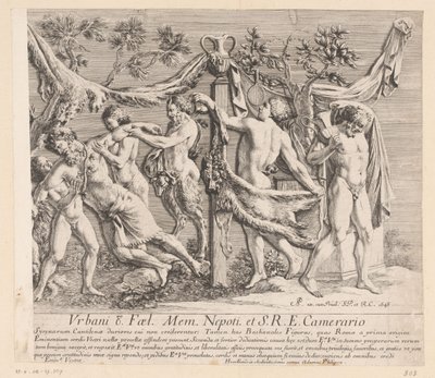 Relief of Celebrating Bacchants by Jean Lepautre