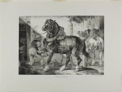 A French Farrier, plate 12 from Various Subjects Drawn from Life and on Stone (The English Suite) by Jean Louis André Théodore Géricault