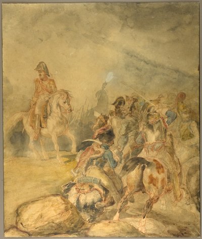 General of the First Empire Giving his Cavalry Orders to Charge by Jean Louis André Théodore Géricault