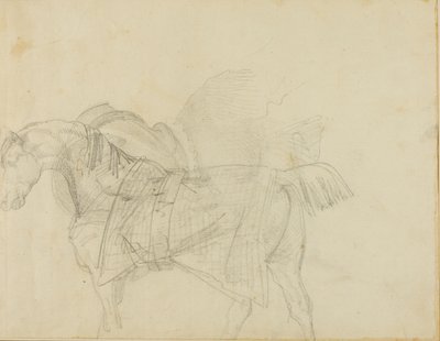 Horse Wearing a Blanket by Jean Louis André Théodore Géricault