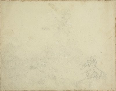 Study of Kneeling Figure by Jean Louis André Théodore Géricault