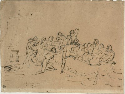 The Rescue of the Survivors of the Raft of the Medusa by Jean Louis André Théodore Géricault