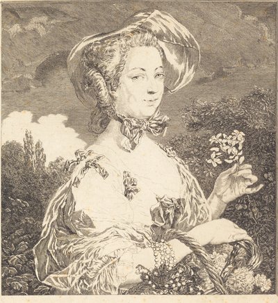 La Marquise de Pompadour en Belle Jardiniere by Jean Louis Anselin