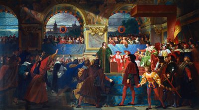 Louis XII Proclaimed Father of the People at the States General of Tours by Jean Louis Bezard