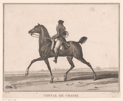 Rider on Horse with Hunting Horn by Jean Louis Darcis