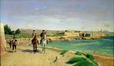 Antibes, the Horse Ride by Jean Louis Ernest Meissonier