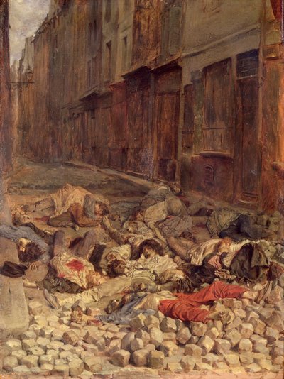 Barricade in the Rue de la Mortellerie, June 1848 (Memory of Civil War) by Jean Louis Ernest Meissonier
