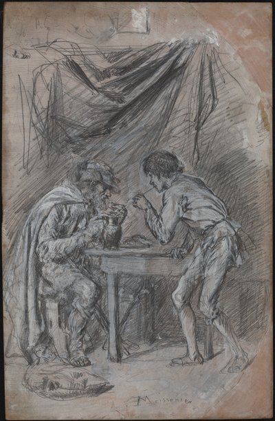 Lazarille de Tormes Stealing Drink from a Blind Man by Jean Louis Ernest Meissonier