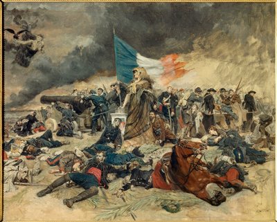 The Siege of Paris (1870-1871), allegory Paris besieged by the Prussians by Jean Louis Ernest Meissonier