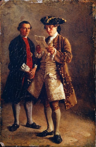 Reading a Letter by Jean Louis Ernest Meissonier