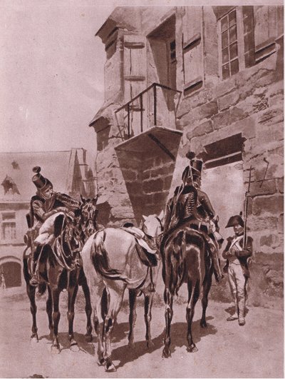 Receiving orders (illustration from Cassell