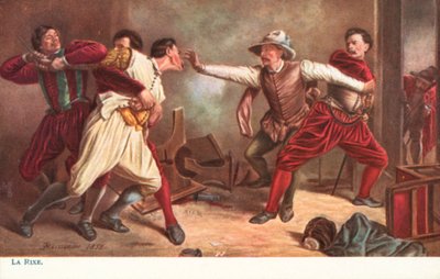 The Fight by Jean Louis Ernest after Meissonier