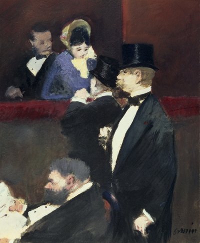 A Loge at the Opera by Jean Louis Forain