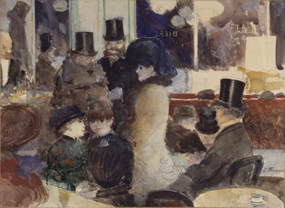 At the Cafe by Jean-Louis Forain