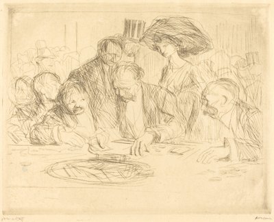 At the Gambling Table (second plate) by Jean Louis Forain