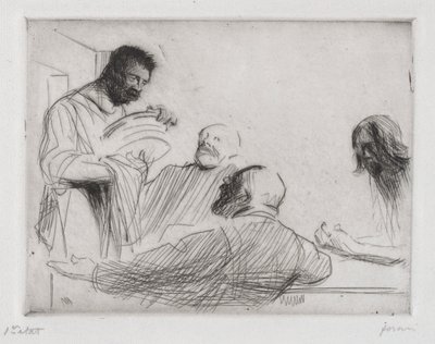 Before the Meal at Emmaus by Jean Louis Forain