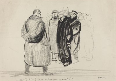 Bredouilles. The Crew of a Zeppelin, probably 1915 by Jean Louis Forain