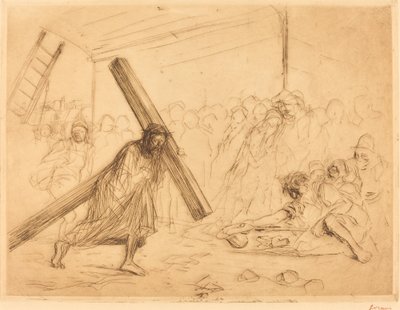 Christ Carrying the Cross (fourth plate) by Jean Louis Forain