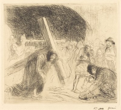 Christ Carrying the Cross (seventh plate) by Jean Louis Forain