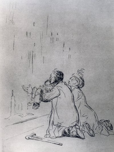 Entreaty in front of the Cave, 1925 by Jean Louis Forain