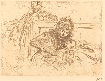 Evidence at the Hearing (first plate) by Jean Louis Forain