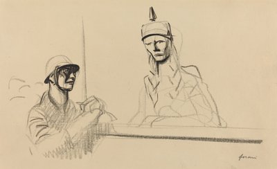 French Soldier Addressing Germania by Jean Louis Forain