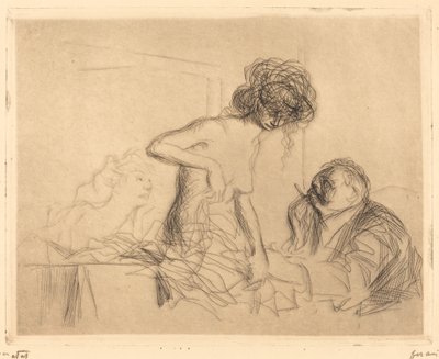 In a Private Room (first plate) by Jean Louis Forain