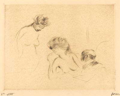 In a Private Room (third plate) by Jean Louis Forain