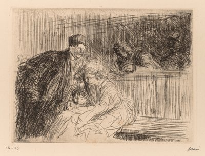 The Lawyer Speaking to the Accused by Jean Louis Forain