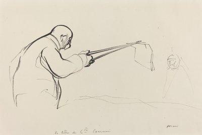 M. Clemenceau. The Letter of Count Czernin by Jean Louis Forain