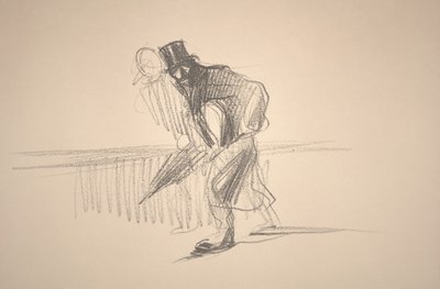 Man with Umbrella by Jean Louis Forain