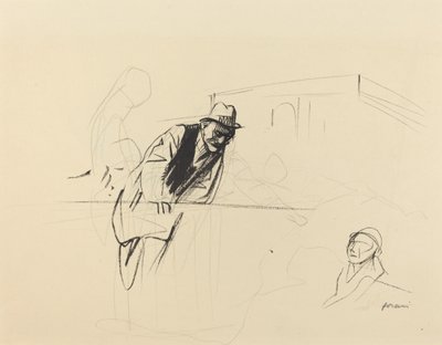 Negotiations at the Trianon Palace, Versailles, c. 1919 by Jean Louis Forain