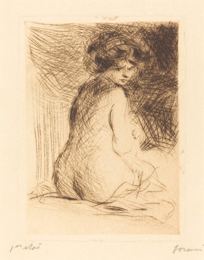 Nude Woman Seen from the Back by Jean Louis Forain