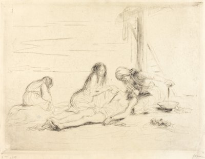 Pietà (first plate) by Jean Louis Forain