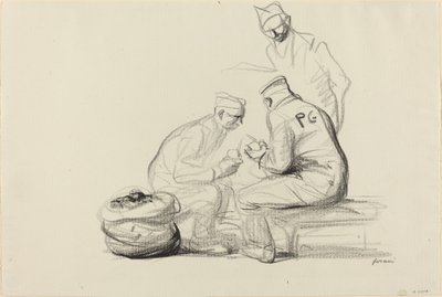 Poilu and German Prisoners, c. 1914-1919 by Jean Louis Forain