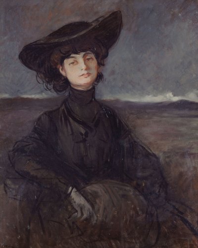 Portrait of Anna-Elisabeth, Comtesse Mathieu de Noailles by Jean Louis Forain