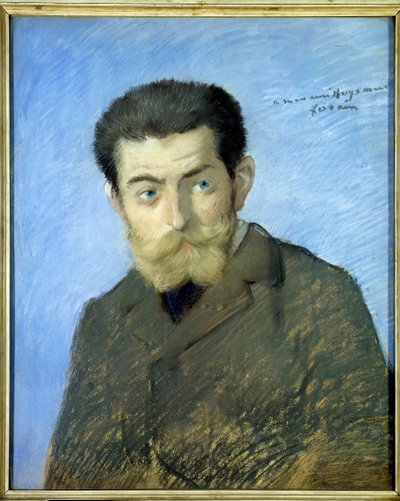 Portrait of the French Writer Joris Karl Huysmans by Jean Louis Forain