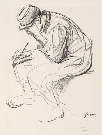 Prisoner of War Writing a Letter by Jean Louis Forain