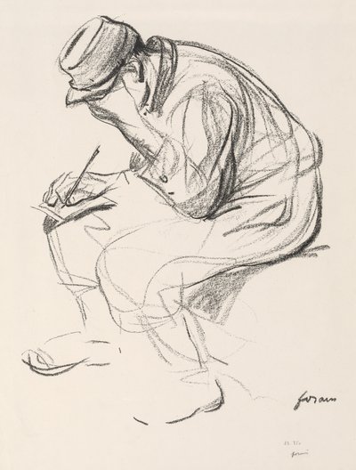 Prisoner of War Writing a Letter by Jean Louis Forain