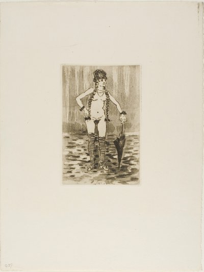 Rejected Frontispiece for Marthe by Jean Louis Forain
