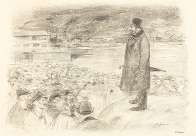 Scene of a Strike (third plate) by Jean Louis Forain