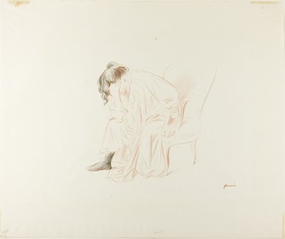Seated Woman, Head in Right Hand by Jean Louis Forain