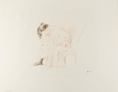 Seated Woman, Head in Right Hand by Jean Louis Forain