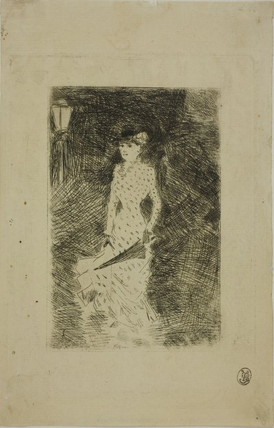 Strolling Woman with Umbrella by Jean Louis Forain