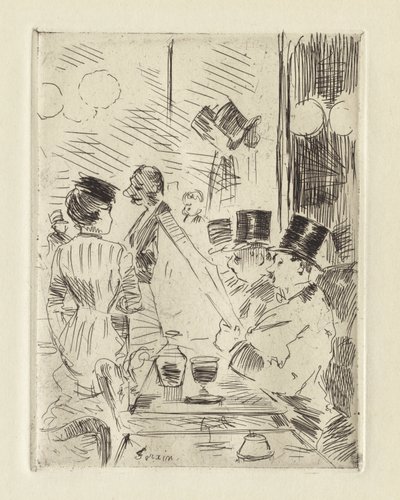The Café of the New Athens, c.1876 by Jean Louis Forain
