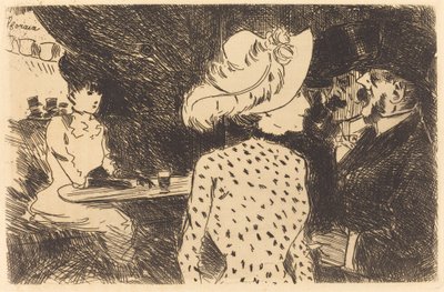 The Folies Bergere (refused plate, second plate) by Jean Louis Forain